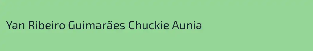 Yan Ribeiro Guimarães Chuckie Aunia